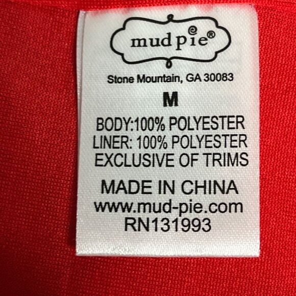 Mud Pie Red Floral Ruffle Tiered Sleeveless Mini Sundress Medium - Picture 4 of 9